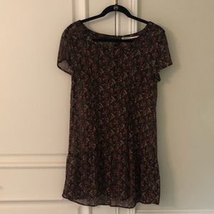 Effortlessly cute, sheer floral dress